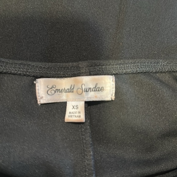 Classic Black Formal Maxi Dress XS Spaghetti Straps Ruched Front Elegant Gown - Picture 10 of 11